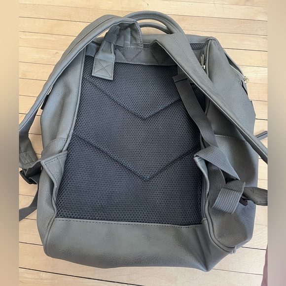Kah&Kee Gray Faux Leather Backpack - Picture 2 of 5